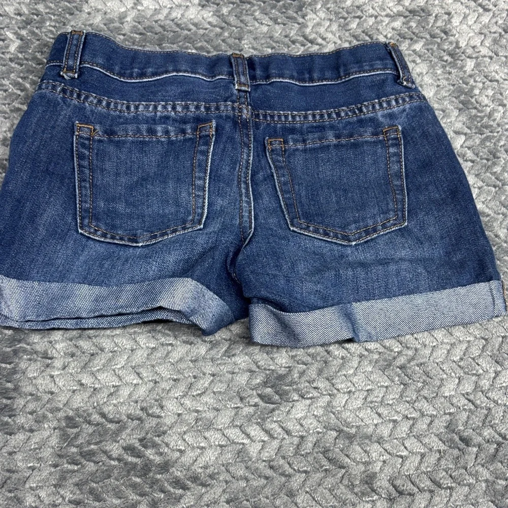 The Children's Place Girls Denim Shorts - Light Blue & Dark Blue